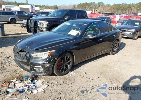 2014 Infiniti Q50 from USA, damaged, VIN JN1BV7AP5EM688112